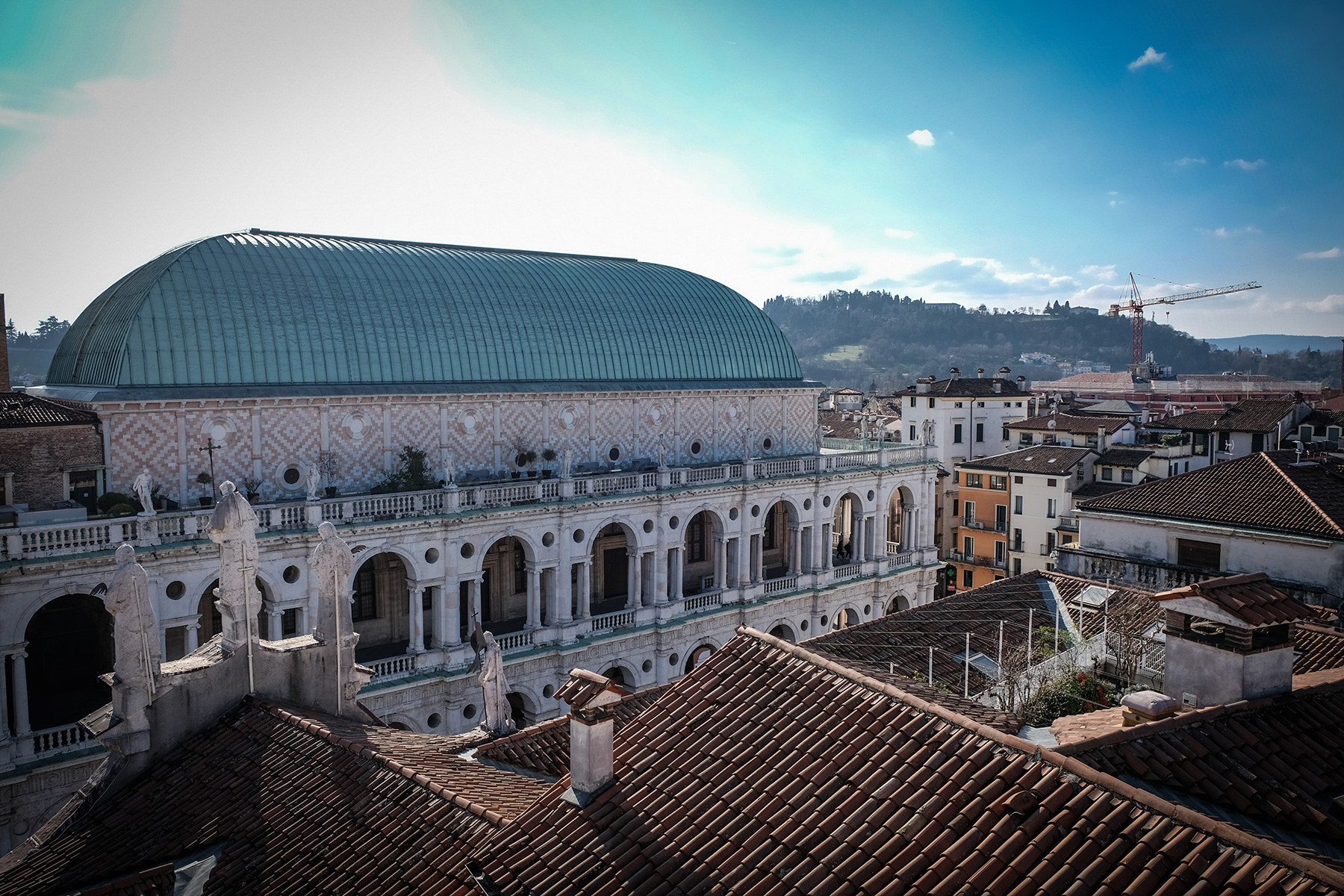 La terrazza della basilica a Vicenza